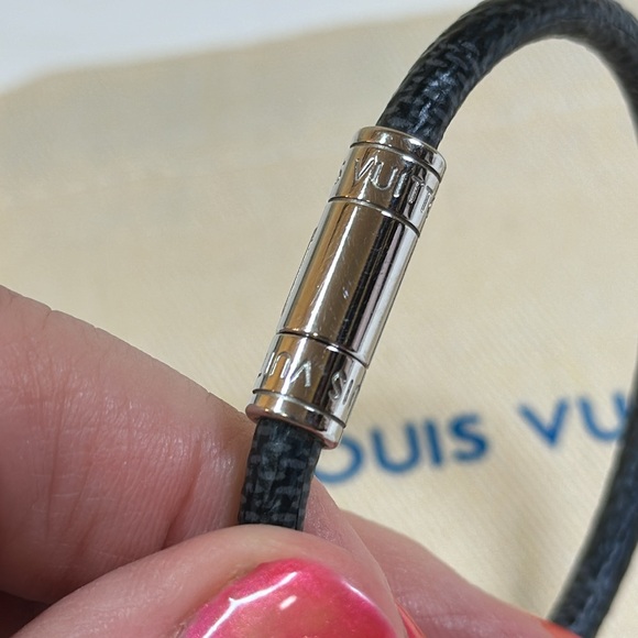 Louis Vuitton Keep It Bracelet Damier Ebene made in Spain 2021 & LV Dustbag - Picture 4 of 17